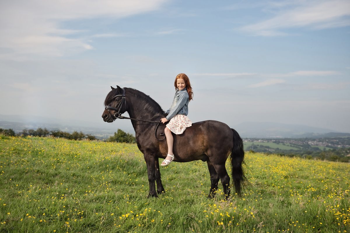 Show pony Razz and his young rider - having a photoshoot by Emma Campbell