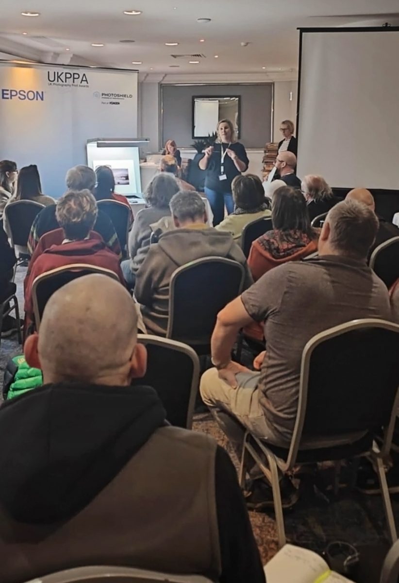 The UKPPA judging - emma standing to the audience