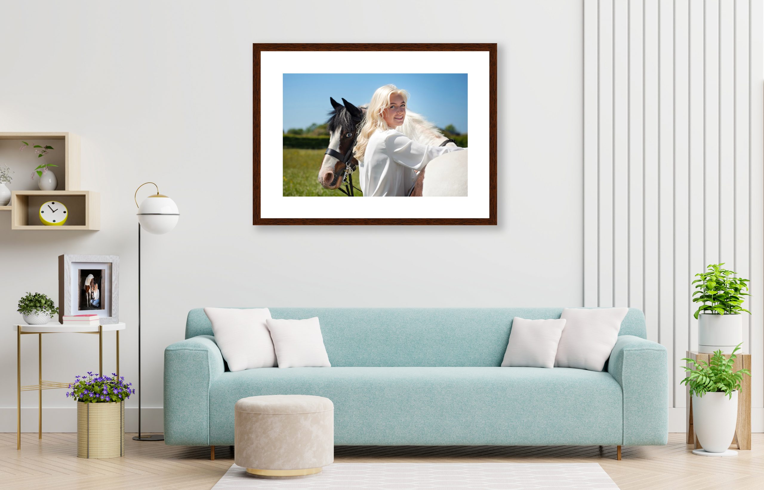 Display your equine portraits in your home and tell your story.