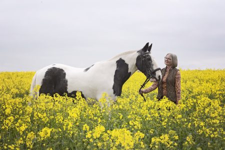 Northumberland Horse Photoshoot, taken in a rapeseed field, by Equine Photographer Emma Campbell