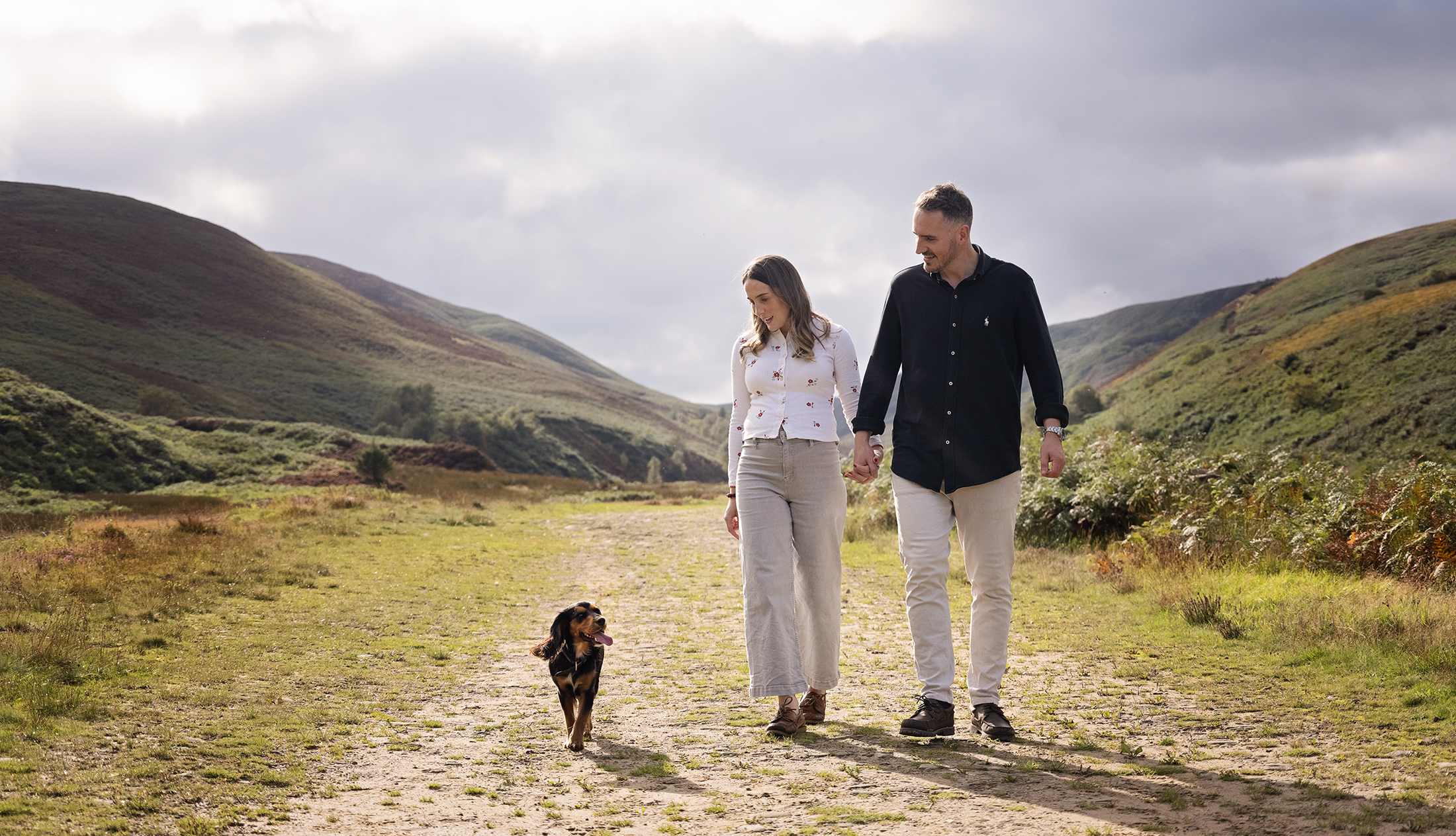 Capturing your fury baby - Couple with their dog - photographed by Emma campbell